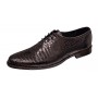 Pantofi eleganti barbati din piele naturala croco lac - Model Donato Negru